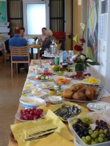 Buffet beim Sonntagsfrühstück im Bockenheimer Treff